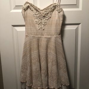 Free people embroidered mini dress